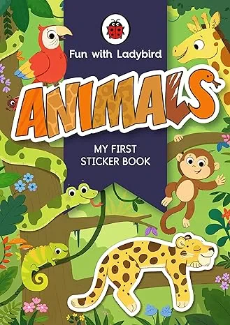 Coperta cărții "Fun With Ladybird: My First Sticker Book: Animals" de Ladybird