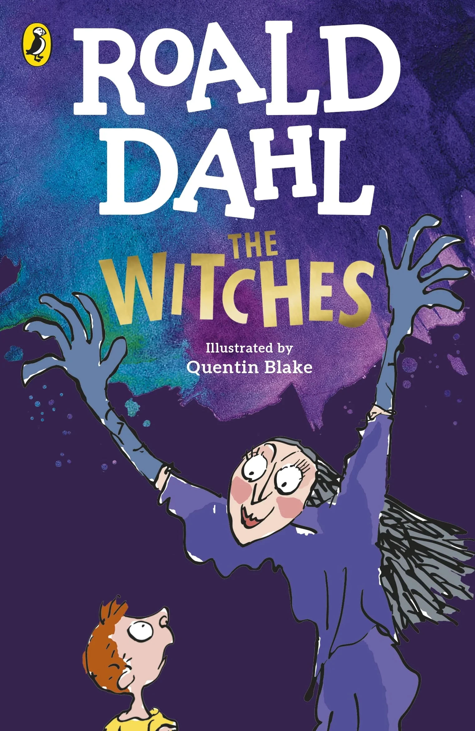 Coperta cărții "The Witches" de Roald Dahl Ilustrat de Quentin Blake