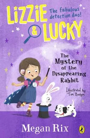 Coperta cărții "Lizzie and Lucky: The Mystery of the Disappearing Rabbit" de Megan Rix I
