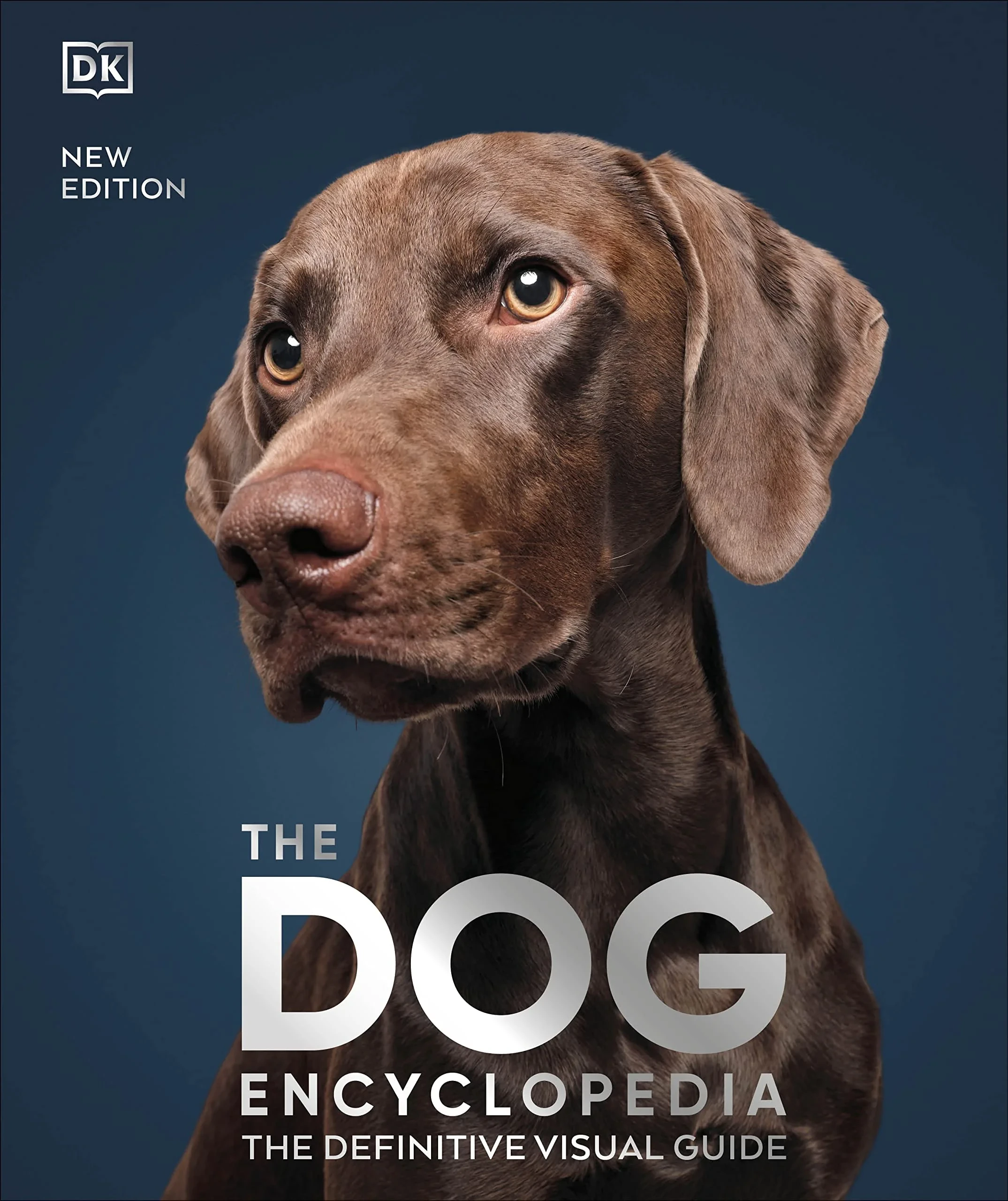 Coperta cărții "The Dog Encyclopedia: The Definitive Visual Guide" de DK