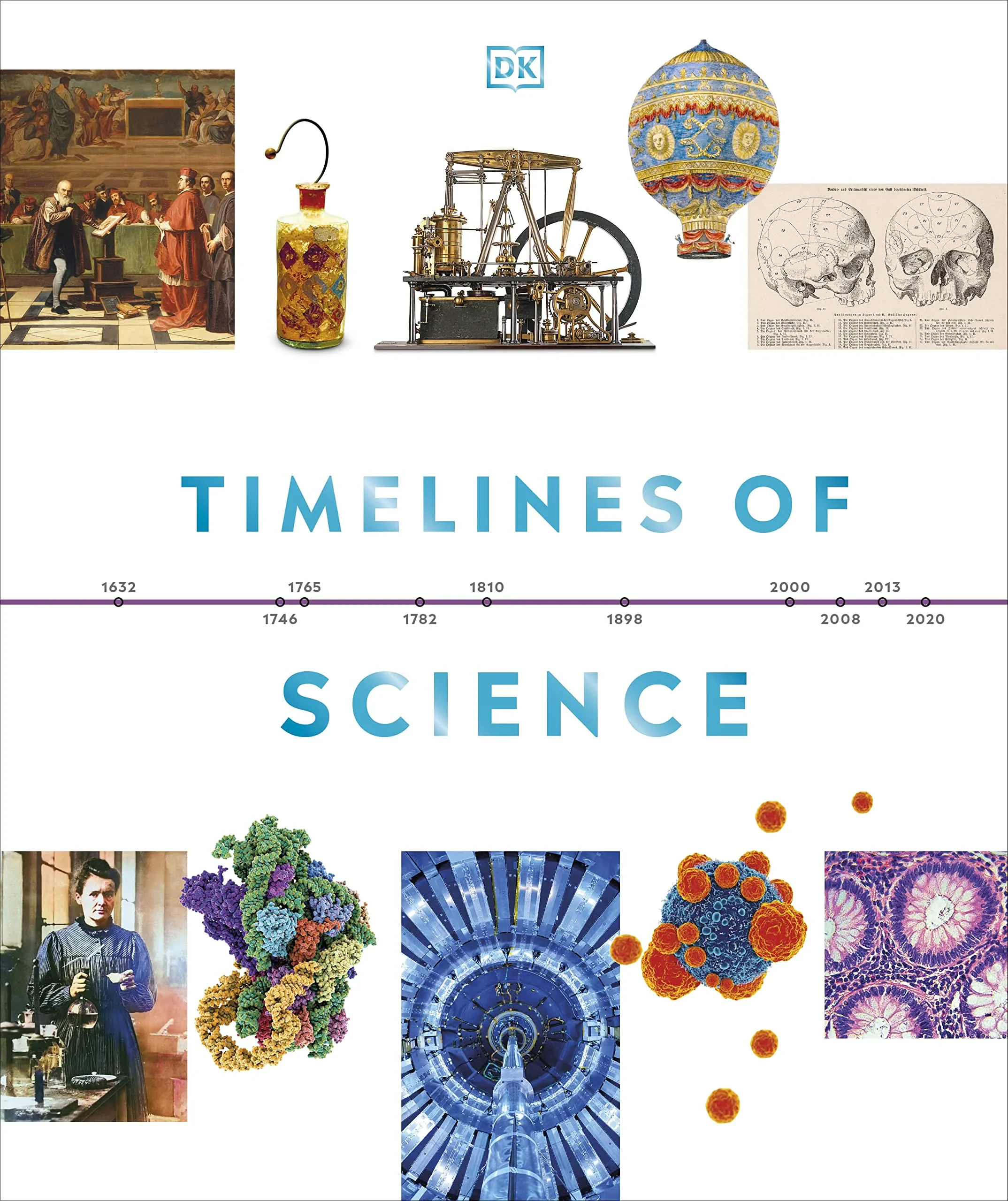 Coperta cărții "Timelines of Science" de DK