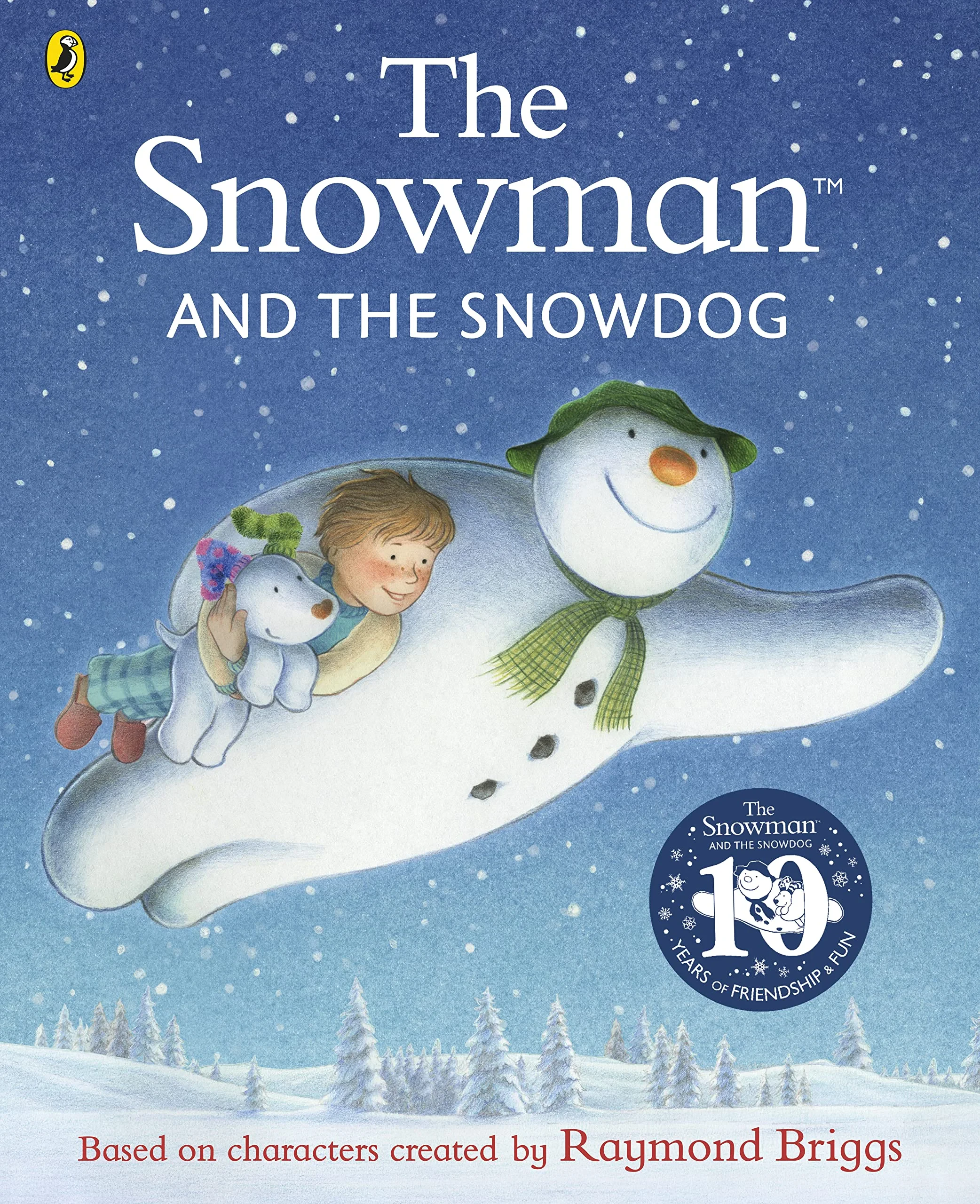 Coperta cărții "The Snowman and the Snowdog" de Raymond Briggs