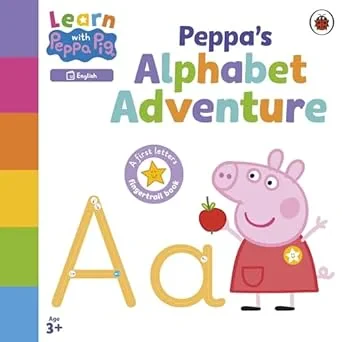 Coperta cărții "Learn with Peppa: Peppa's Alphabet Adventure" de Peppa Pig