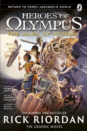 Coperta cărții "The Mark of Athena: The Graphic Novel " de Rick Riordan