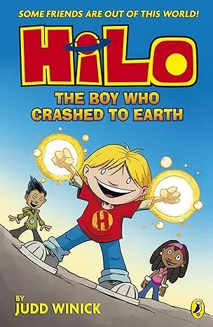 Coperta cărții "Hilo: The Boy Who Crashed to Earth" de Judd Winick