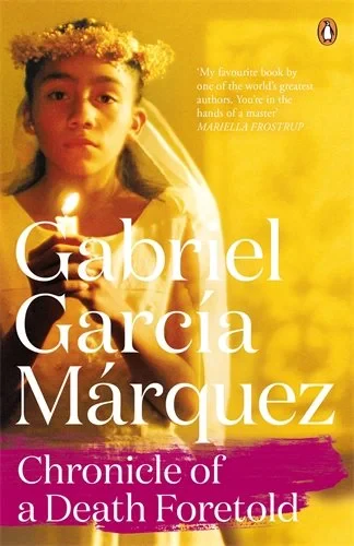 Coperta cărții "Chronicle of a Death Foretold " de Gabriel Garcia Marquez