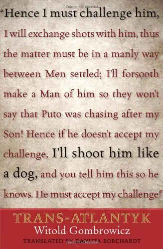 Coperta cărții "Trans-Atlantyk." de Gombrowicz Witold| Borchardt Danuta, Gombrowicz Witold, Borchardt Danuta