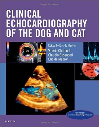 Coperta cărții "Clinical Echocardiography of the Dog and Cat, 1e 1st Edition" de Eric de Madron, Claudio Bussadori, Valérie Chetboul