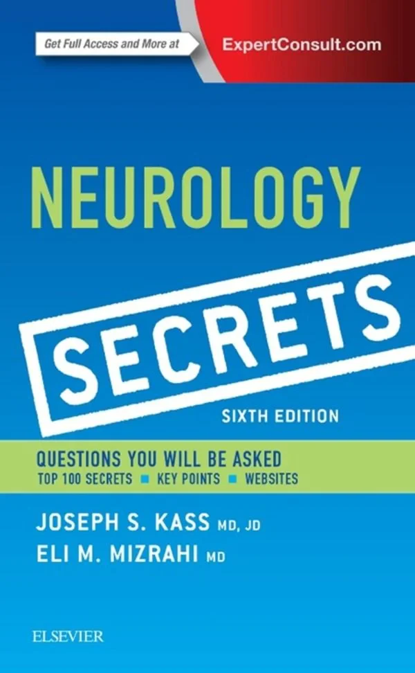 Coperta cărții "Neurology Secrets, 6th Edition" de Joseph S. Kass, Eli M. Mizrahi
