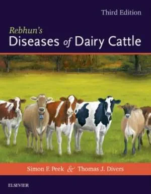 Coperta cărții "Rebhun’s Diseases of Dairy Cattle" de Thomas J. Divers, Simon F. Peek