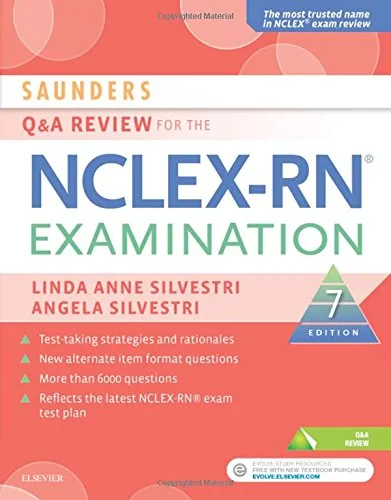 Coperta cărții "Saunders Q &amp; A Review for the NCLEX-RN® Examination, 7e" de Linda Anne Silvestri PhD RN, Angela Silvestri MSN RN