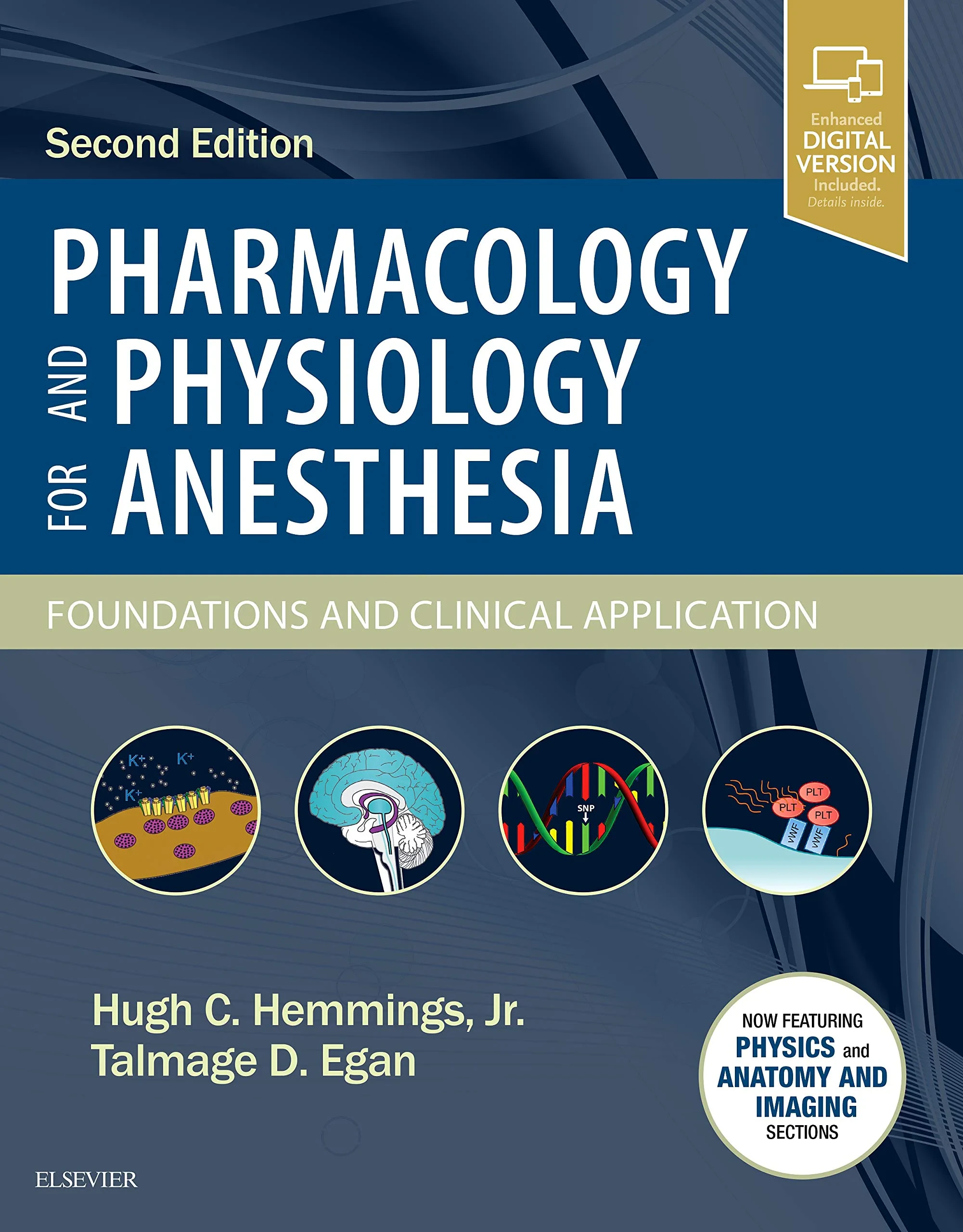 Coperta cărții "Pharmacology and Physiology for Anesthesia: Foundations and Clinical Application, 2e" de Hugh C. Hemmings BS MD PhD, Talmage D. Egan MD