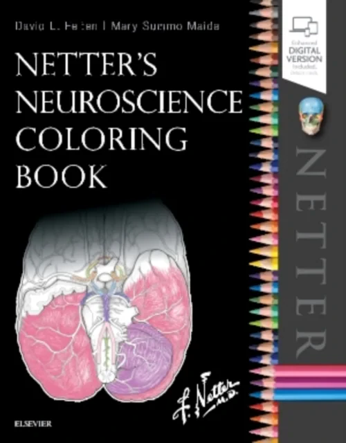 Coperta cărții "Netter's Neuroscience Coloring Book" de David L. Felten