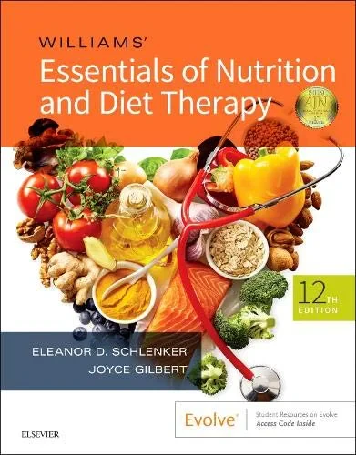 Coperta cărții "Williams’ Essentials of Nutrition and Diet Therapy, 12e" de Joyce Ann Gilbert, Eleanor Schlenker