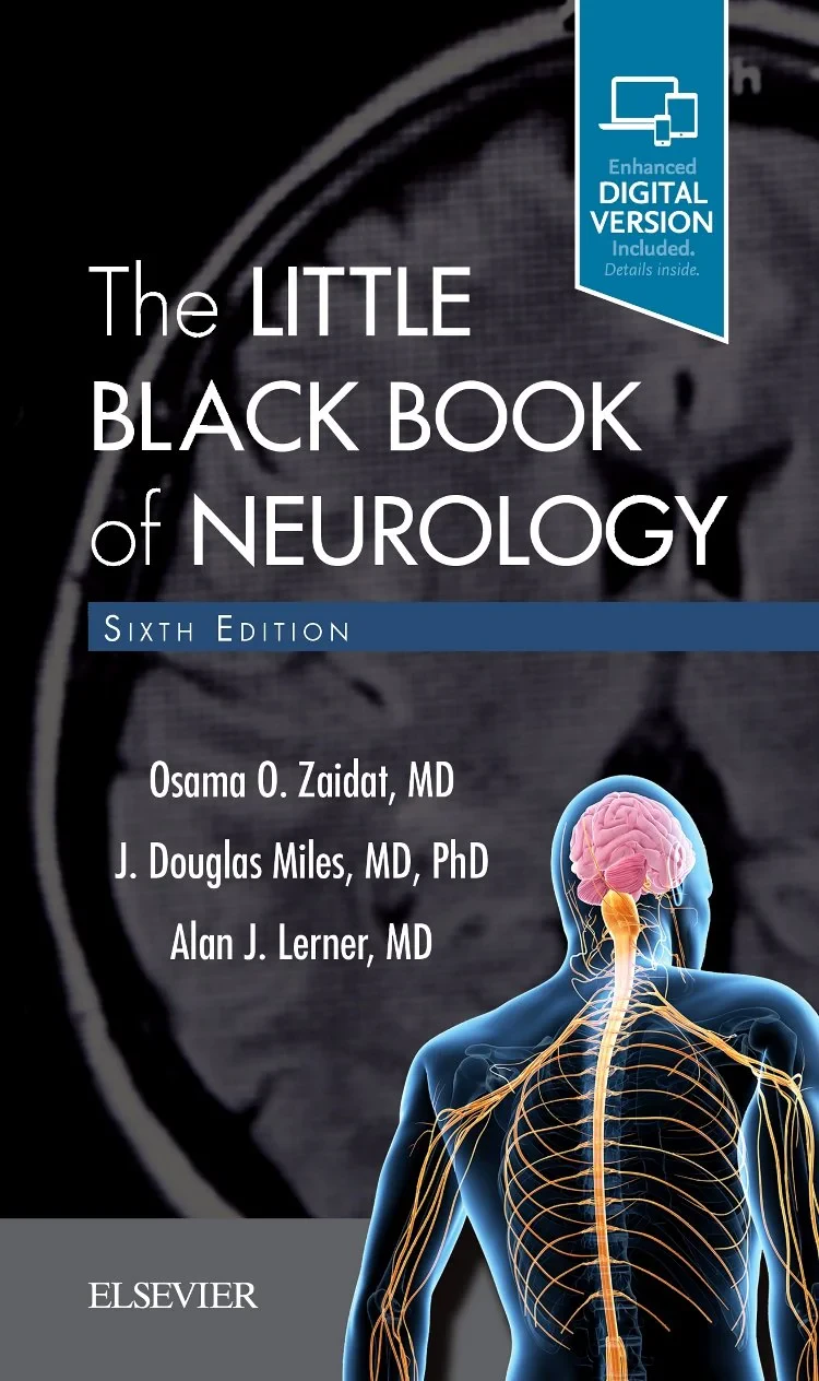 Coperta cărții "The Little Black Book of Neurology, 6th Edition" de Zaidat, Lerner &amp; Miles