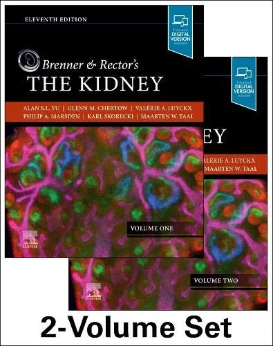 Coperta cărții "Brenner and Rector's The Kidney, 2-Volume Set" de Alan S. L. Yu MD, Glenn M. Chertow MD, Valerie Luyckx MBBCh MSc