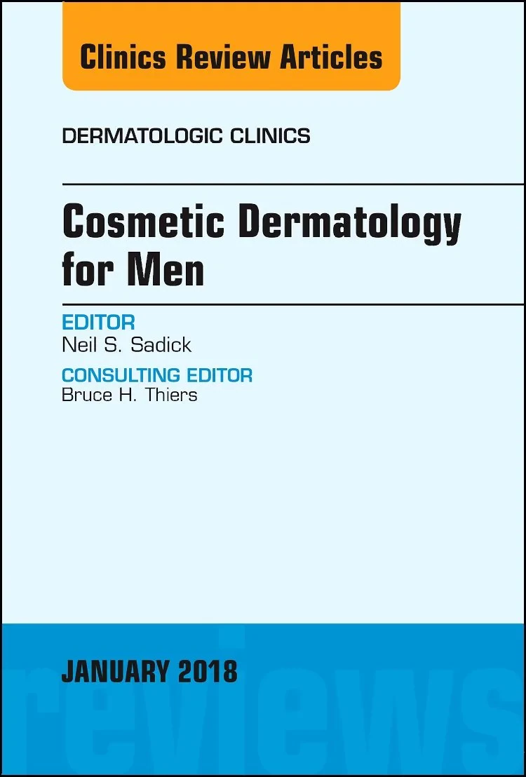 Coperta cărții "Cosmetic Dermatology for Men, An Issue of Dermatologic Clinics, Volume 36-1" de Sadick