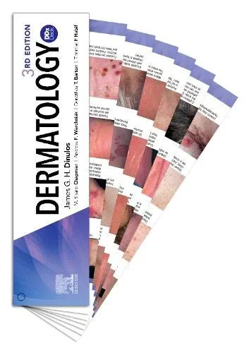 Coperta cărții "Dermatology DDX Deck, 3rd Edition" de Dinulos, Chapman, Werchniak, Barton &amp; Habif