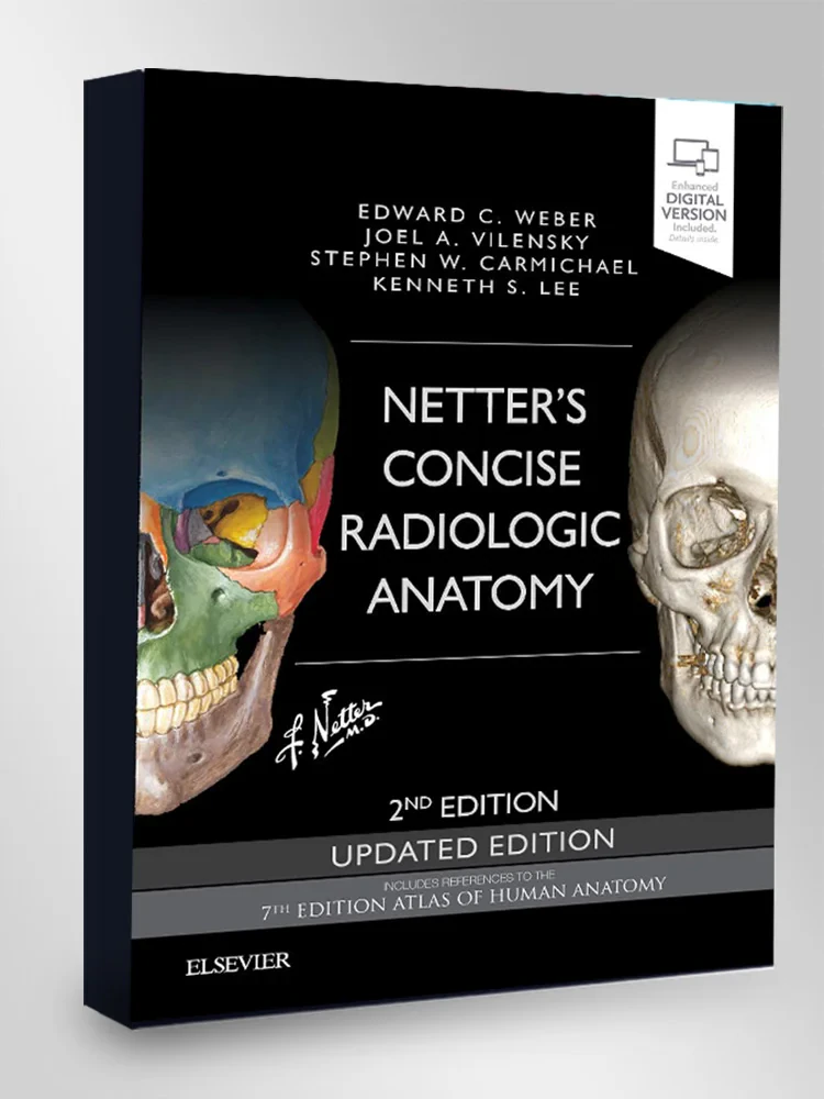 Coperta cărții "Netter’s Concise Radiologic Anatomy Updated Edition, 2e" de Edward C. Weber, Joel A. Vilensky, Stephen W. Carmichael