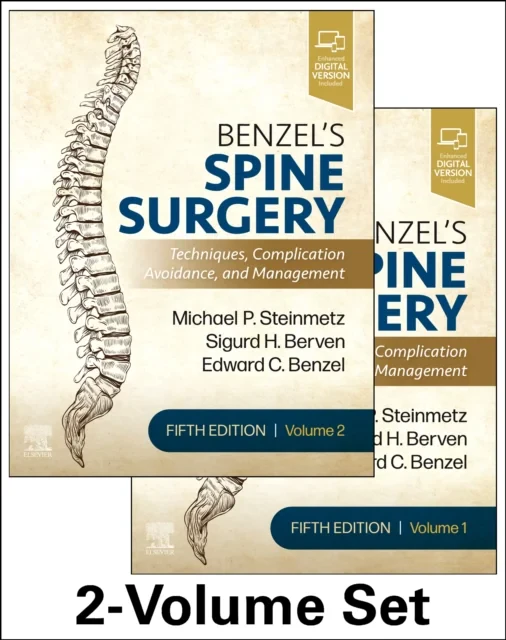 Coperta cărții "Benzel’s Spine Surgery, 2-Volume Set: Techniques, Complication Avoidance and Management, 4e" de MICHAEL P STEINMETz, Sigurd Berven, Edward C. Benzel