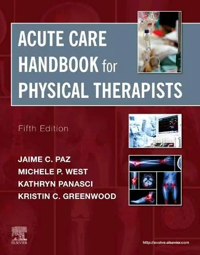 Coperta cărții "Acute Care Handbook for Physical Therapists" de Jaime C. Paz, Michele P. West