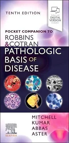 Coperta cărții "Pocket Companion to Robbins &amp; Cotran Pathologic Basis of Disease " de Jon C. Aster, Vinay Kumar, Abul Abbas, Richard N Mitchell
