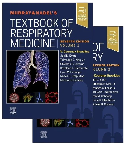 Coperta cărții "Murray &amp; Nadel's Textbook of Respiratory Medicine, 2-Volume Set (Murray and Nadel's Textbook of Respiratory Medicine)" de V.Courtney Broaddus MD, Joel D Ernst MD, Talmadge E King Jr MD, Stephen C. Lazarus MD