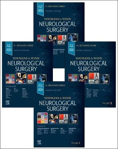 Coperta cărții "Youmans and Winn Neurological Surgery: 4 - Volume Set Hardcover – 5 April 2022" de Winn