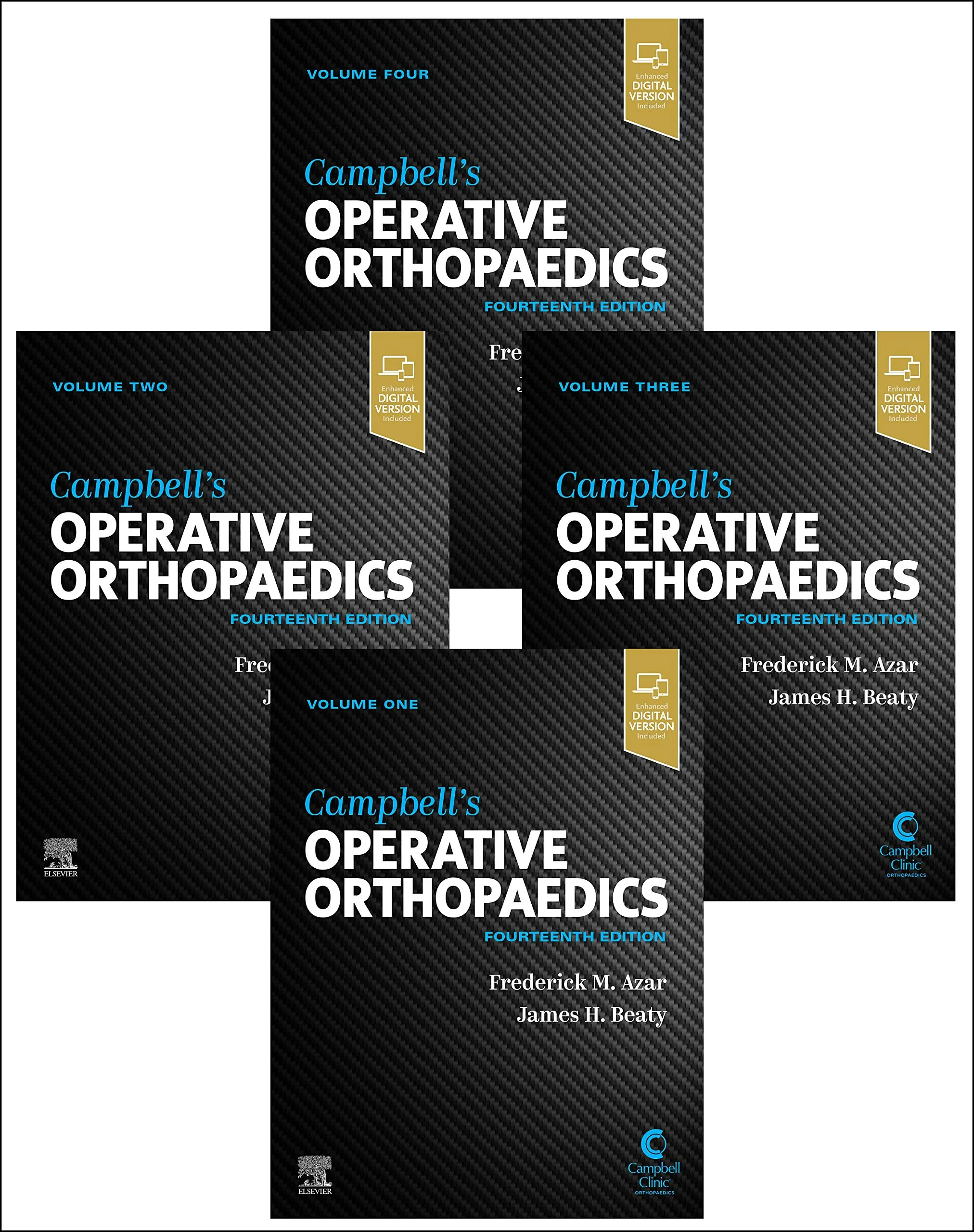 Coperta cărții "Campbell’s Operative Orthopaedics, 4-Volume Set" de S. Terry Canale MD, James H. Beaty MD, Frederick M Azar MD
