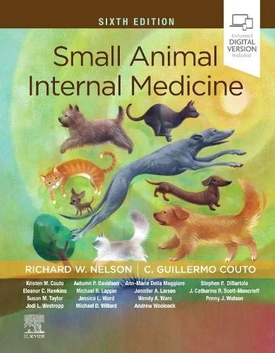 Coperta cărții "Small Animal Internal Medicine, 6th Edition" de Richard W. Nelson, C. Guillermo Couto