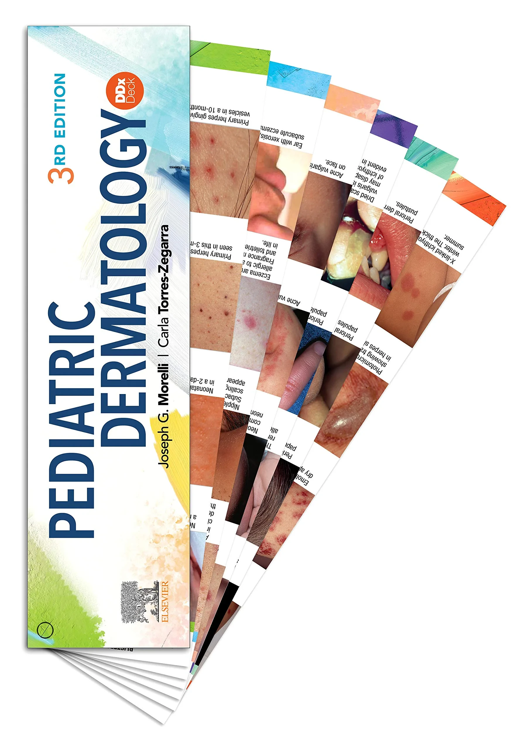 Coperta cărții "Pediatric Dermatology DDX Deck" de Joseph G. Morelli MD, Carla Torres-Zegarra MD
