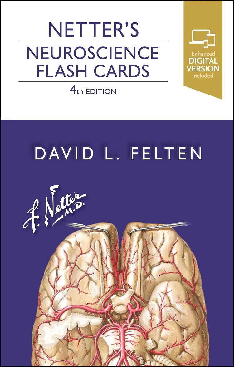 Coperta cărții "Netter’s Neuroscience Flash Cards" de David L. Felten MD PhD