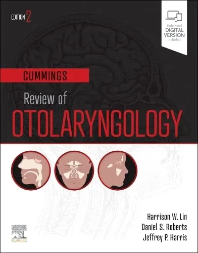 Coperta cărții "Cummings Review of Otolaryngology" de Harrison W. Lin, Daniel S. Roberts, Jeffrey P. Harris