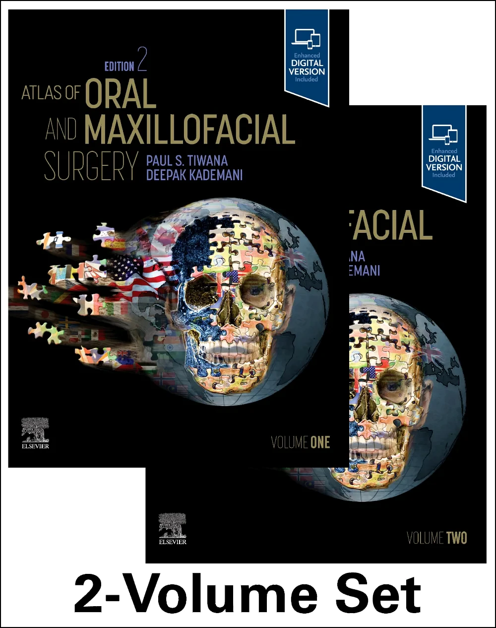 Coperta cărții "Atlas of Oral and Maxillofacial Surgery - 2 Volume SET" de Paul Tiwana, Deepak Kademani