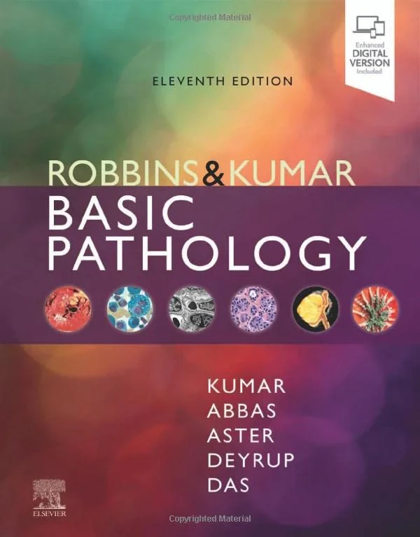 Coperta cărții "Robbins &amp; Kumar Basic Pathology" de Abul K. Abbas, Jon C. Aster, Vinay Kumar, Andrea T Deyrup
