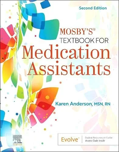 Coperta cărții "Mosby’s Textbook for Medication Assistants" de Anderson