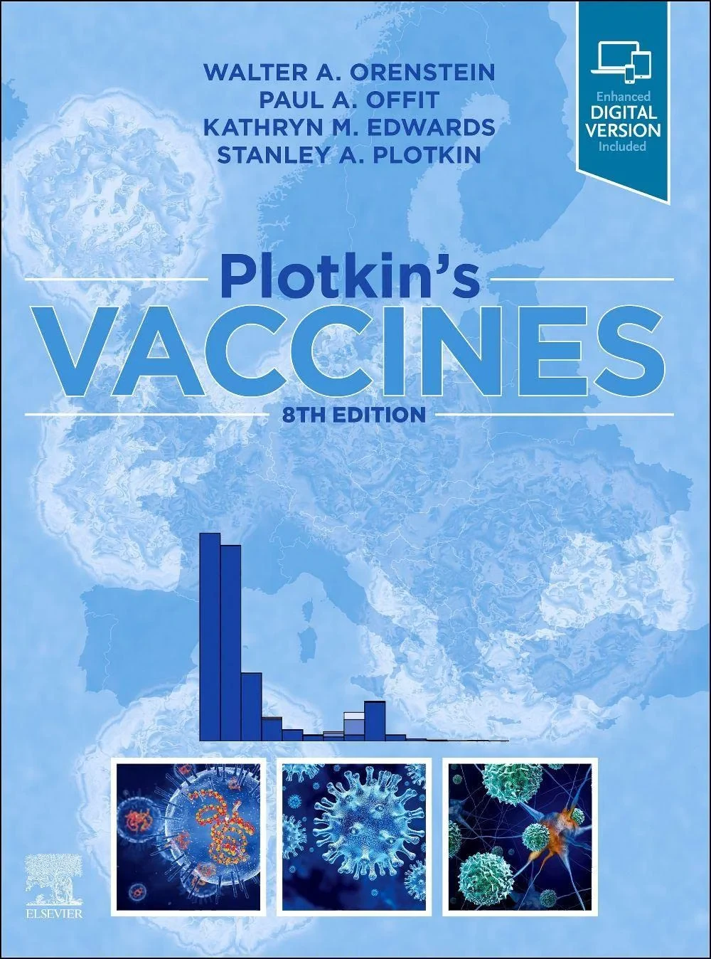 Coperta cărții "Plotkin's Vaccines, 8th Edition" de 9780323790581