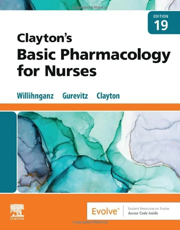 Coperta cărții "Clayton’s Basic Pharmacology for Nurses 19 edition" de Kim Cooper, Kelly Gosnell