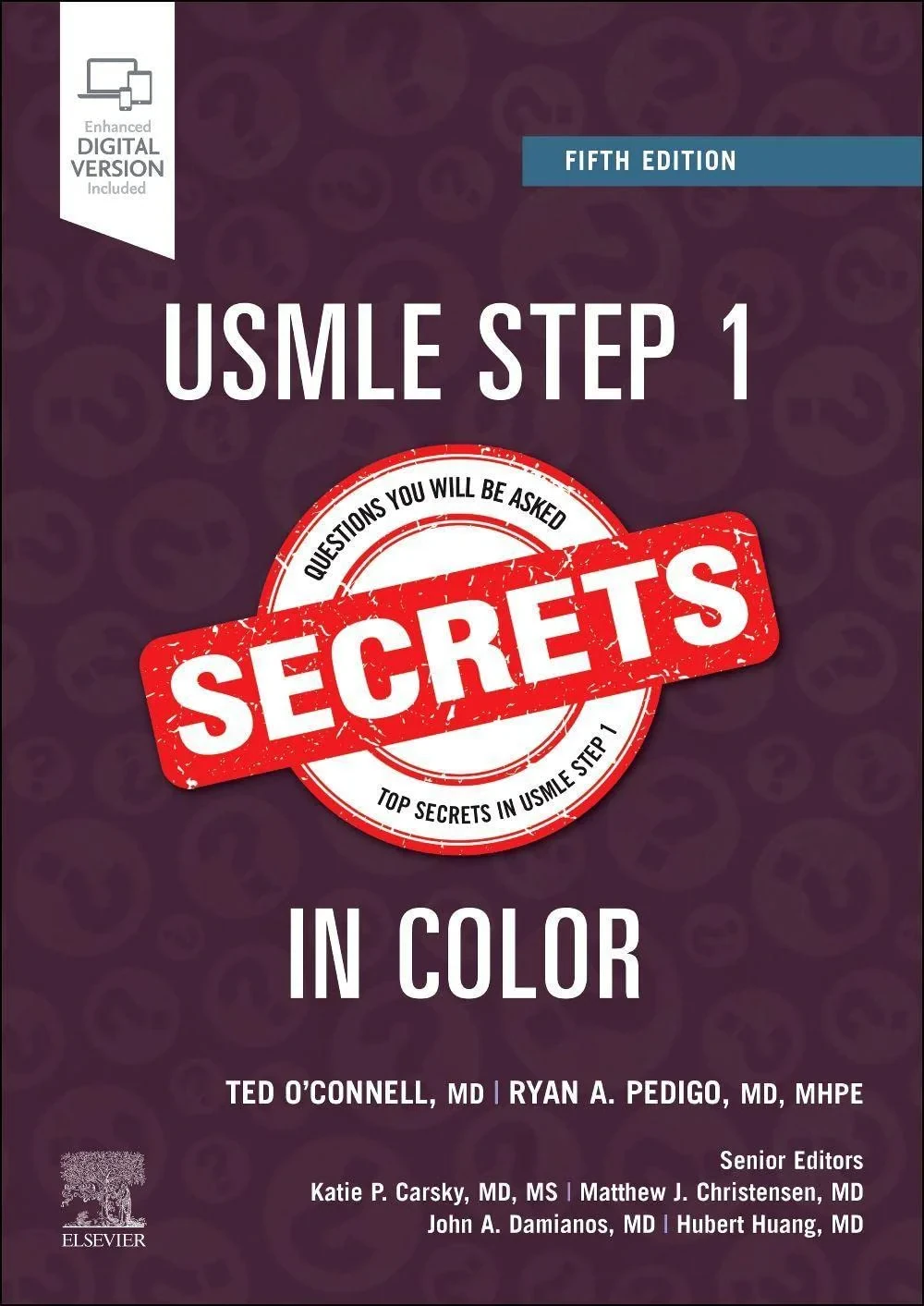 Coperta cărții "USMLE Step 1 Secrets in Color" de Ryan A. Pedigo, Theodore X. O'Connell