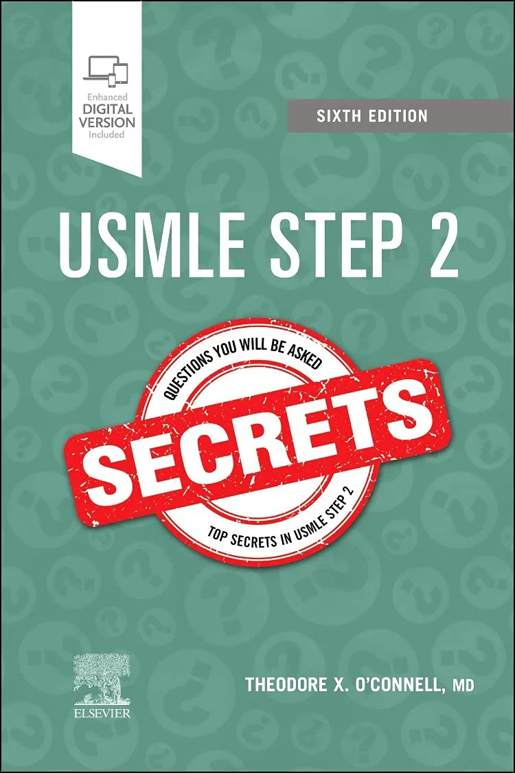 Coperta cărții "USMLE Step 2 Secrets" de Theodore X. O'Connell MD