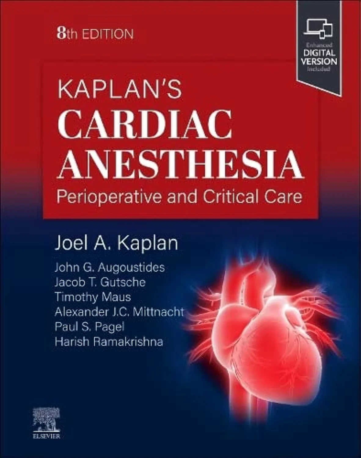 Coperta cărții "Kaplan’s Cardiac Anesthesia" de Joel A. Kaplan