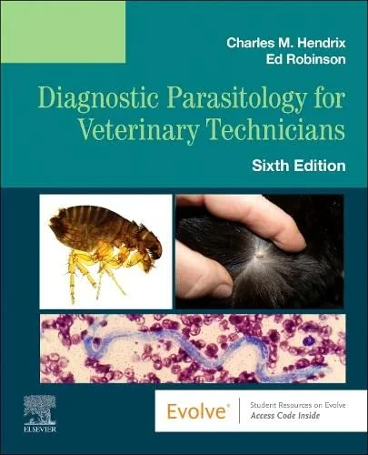 Coperta cărții "Diagnostic Parasitology for Veterinary Technicians" de Charles M. Hendrix, Ed Robinson