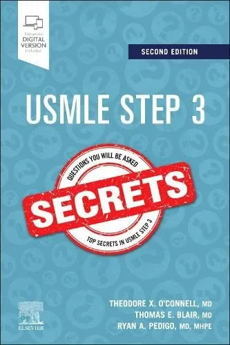 Coperta cărții "USMLE Step 3 Secrets" de Ryan A. Pedigo, Theodore X. O'Connell, Thomas E. Blair