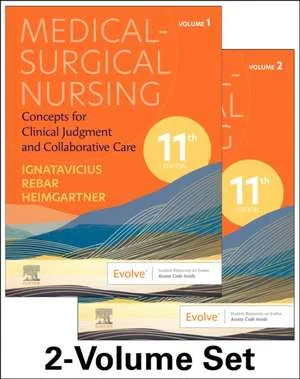 Coperta cărții "Medical-Surgical Nursing: Concepts for Clinical Judgment and Collaborative Care , 2-Volume Set" de Donna D. Ignatavicius, Cherie R. Rebar, Nicole M. Heimgartner