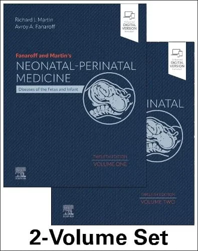 Coperta cărții "Fanaroff and Martin’s Neonatal-Perinatal Medicine, 2-Volume Set, 12th Edition" de Richard J. Martin &amp; Avroy A. Fanaroff