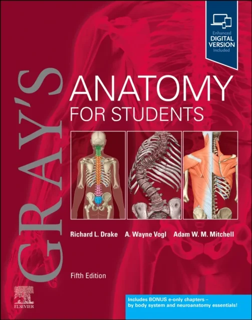 Coperta cărții "Gray’s Anatomy for Students. Anatomia lui Gray pentru studenti: 5th Edition" de Richard L. Drake, A. Wayne Vogl, Adam W. M. Mitchell