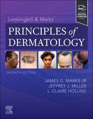 Coperta cărții "Lookingbill &amp; Marksâ€™ Principles of Dermatology" de Jeffrey J. Miller, James G. Marks, L. Claire Hollins