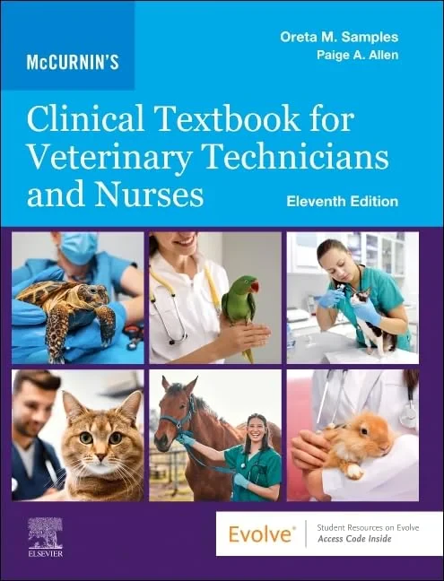 Coperta cărții "McCurnin's Clinical Textbook for Veterinary Technicians and Nurses" de Oreta M. Samples