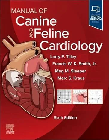 Coperta cărții "Manual of Canine and Feline Cardiology" de Larry P. Tilley &amp; Francis W. K. Smith &amp; Meg M. Sleeper &amp; Marc Kraus