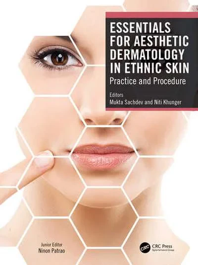 Coperta cărții "Essentials for Aesthetic Dermatology in Ethnic Skin" de Mukta Sachdev, Niti Khunger